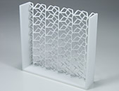 This is a very fine model of cylindrical tubes with a diameter of 1mm.