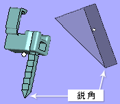 尖った形状